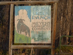 Old Brush Creek Ranch Sign